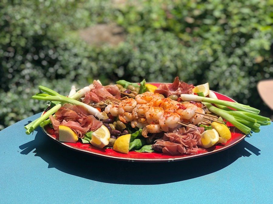 Antipasto with Scallops and Prosciutto